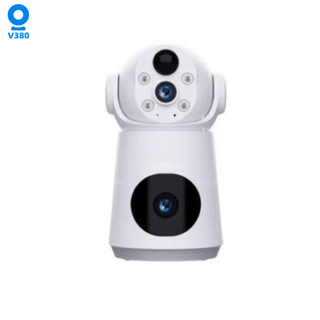 Dual-Lens 5MP 4G Security Camera – 360° Protection with 72-Hour Battery Backup